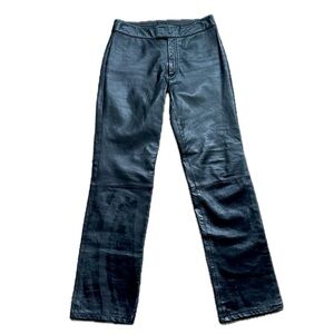 👖👠 REM GARSON Black Leather Pants | Women’s 8 | Vintage Soft Luxe 100% Leather
